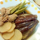 なすと豚肉の煮物